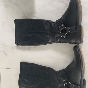 Black Frye Leather Boots